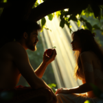 Representación bíblica de la caída del hombre en el Edén