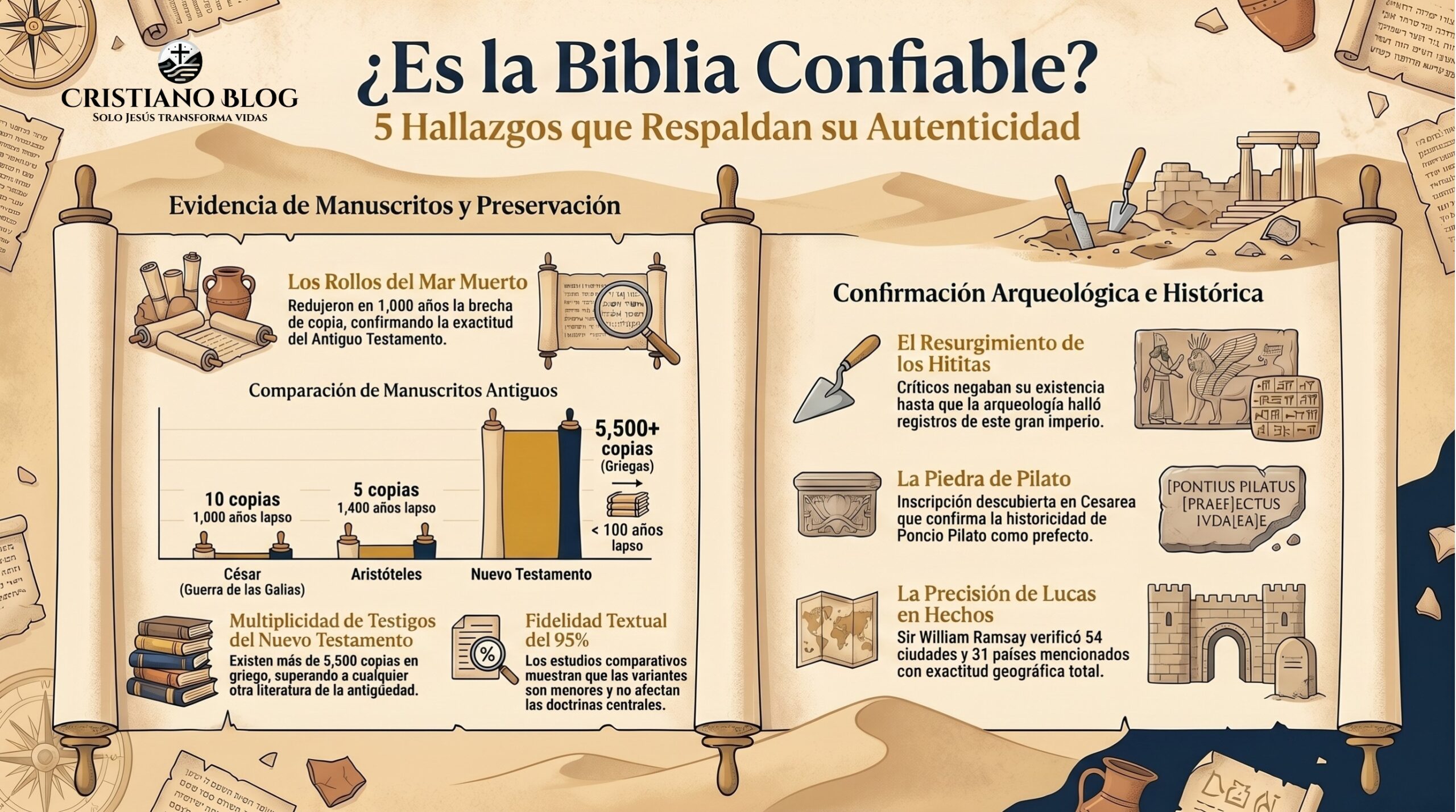 Evidencia histórica de la Biblia — apologética cristiana evangélica